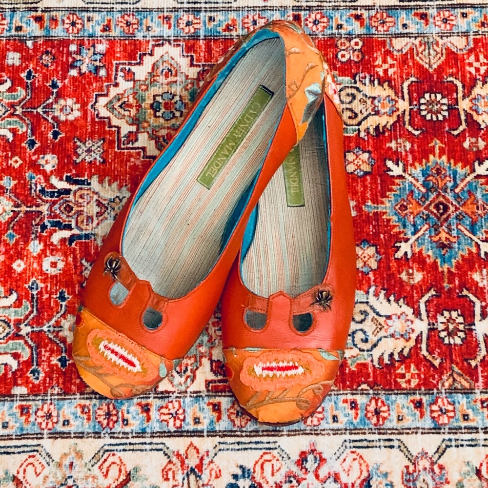 Cydney Mandel L’Opera Persimmon Ballerina Flats 9